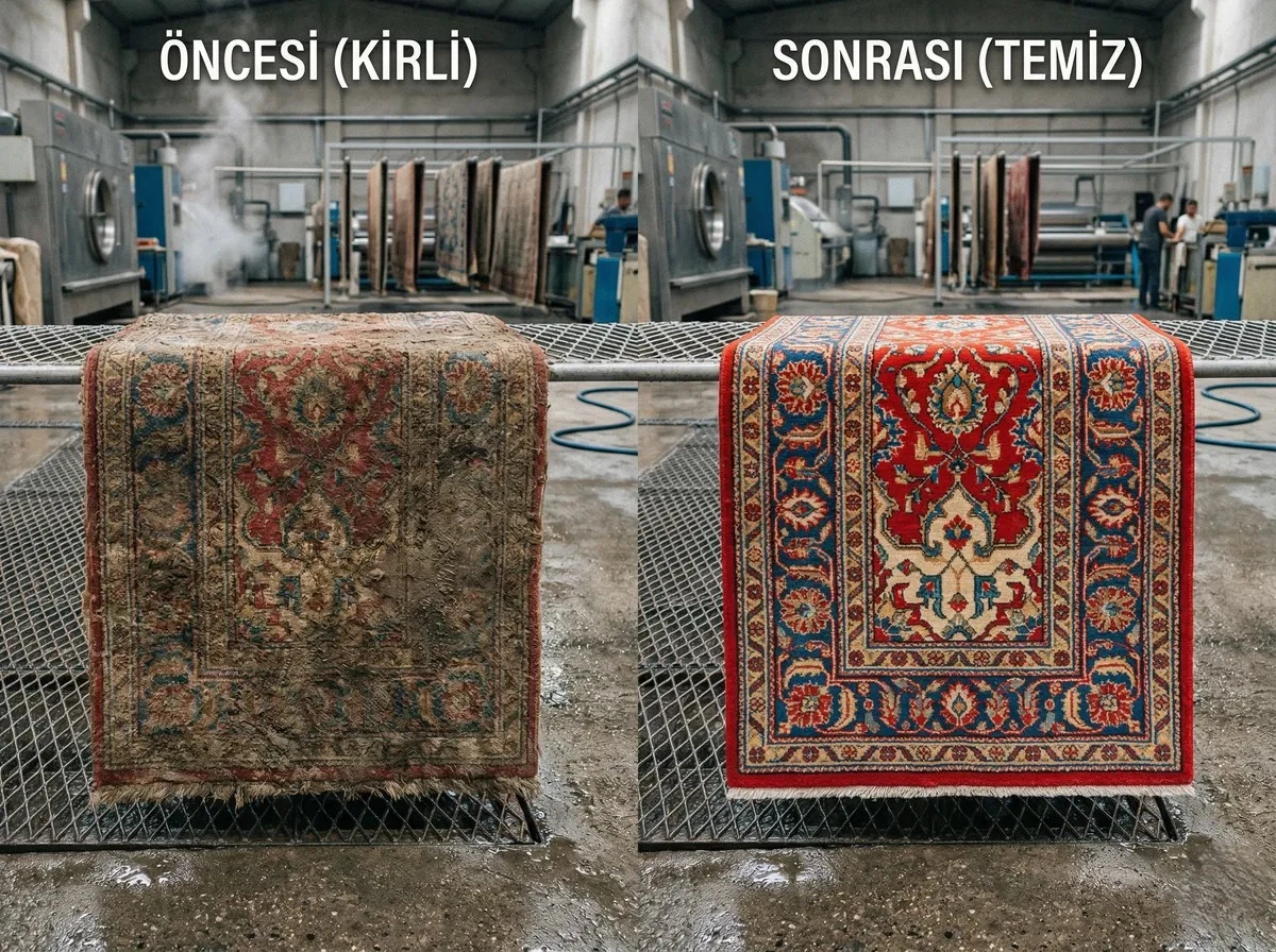 Eskişehir Halı Yıkama Öncesi Sonrası
